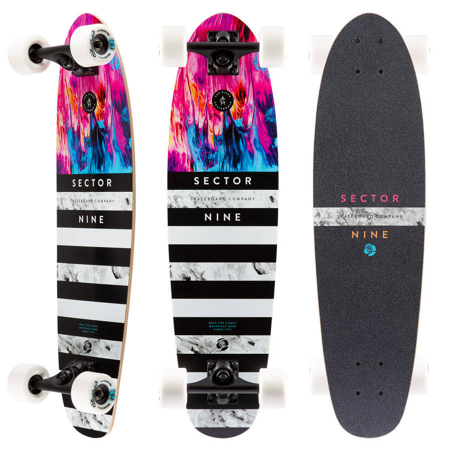 Sector Nine Splash Snapback Complete Cruiser