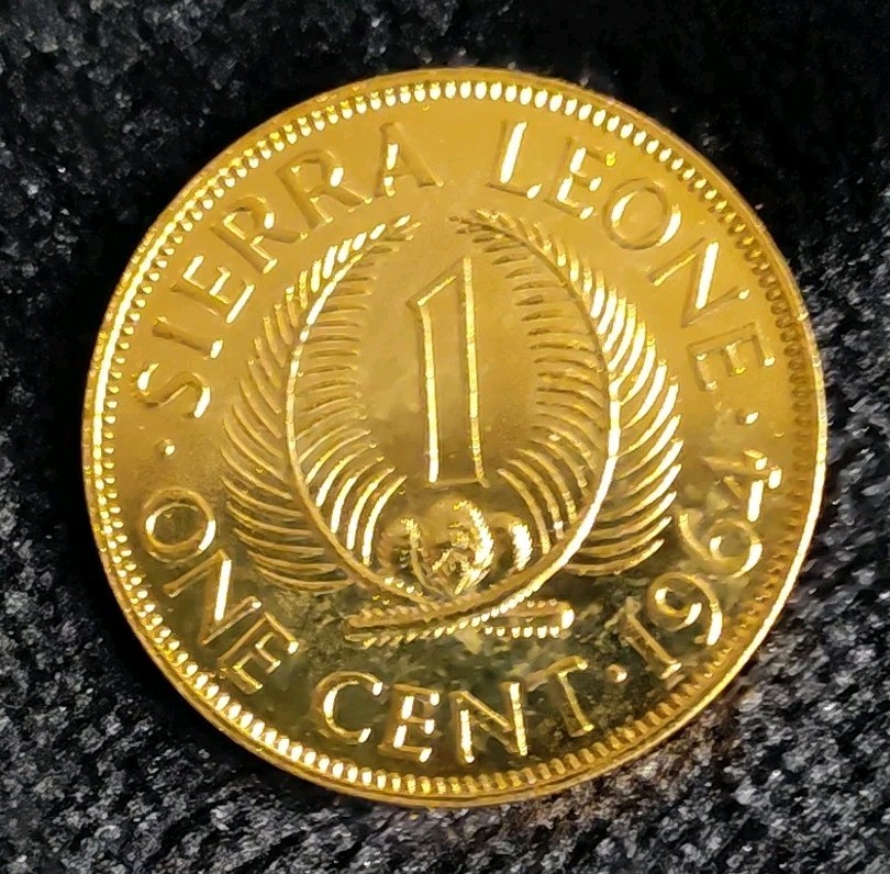 1964 Sierra Leone One Cent Prooflike