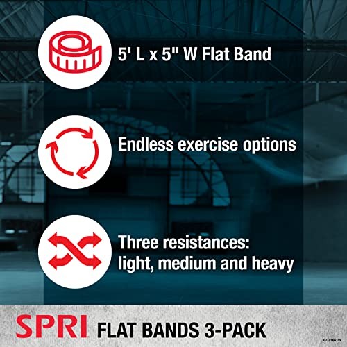 Flat Bands 3-Pack - 3 Count (Pack of 1)