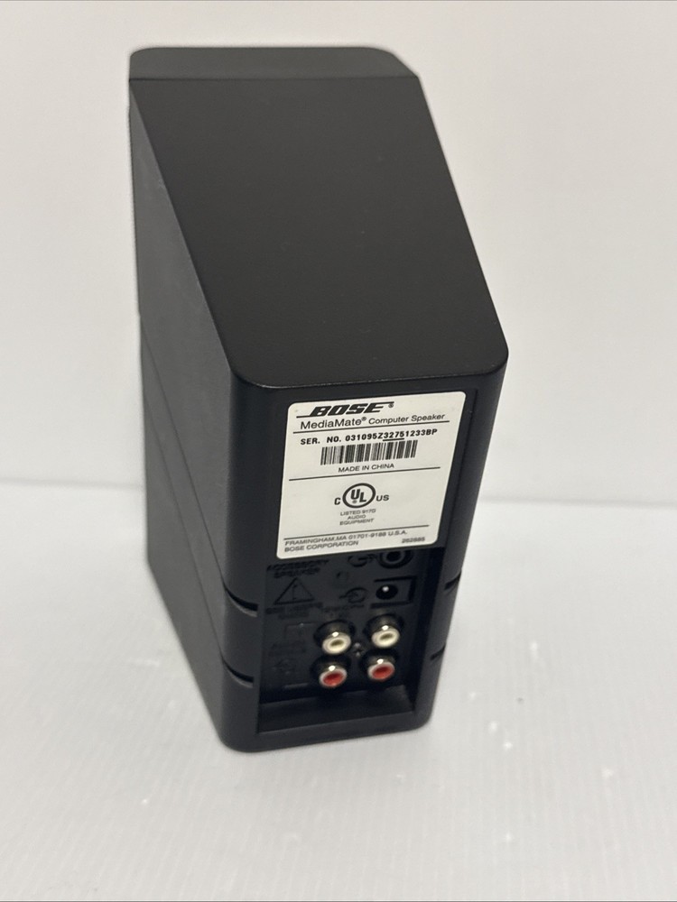 BOSE MediaMate PC Computer Speaker With AC Power Adapter/Read