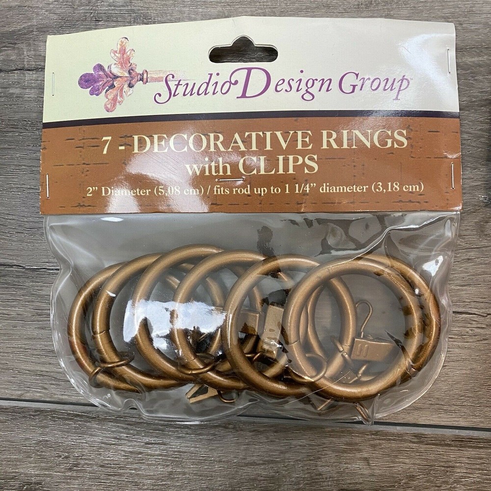 Studio Design Group 7-Decorative Rings With Clips