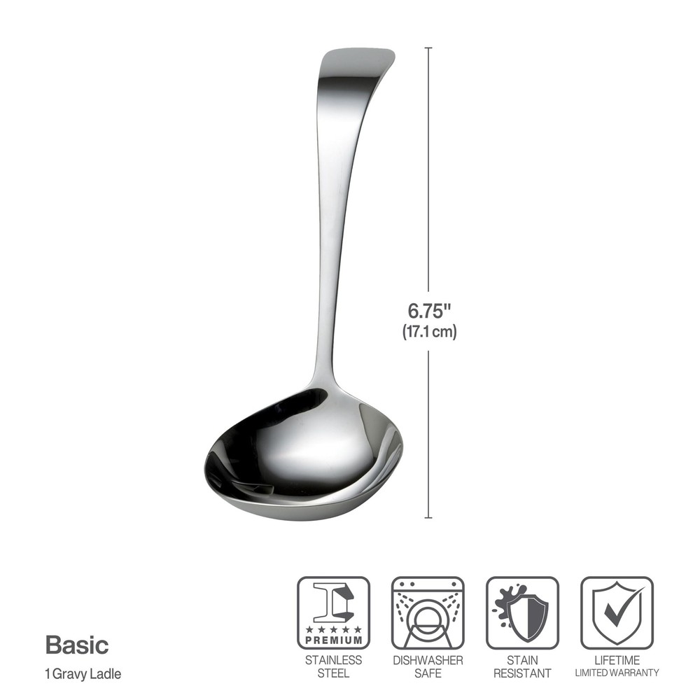 Basic Serving Gravy LadleServing Utensil, Silverware