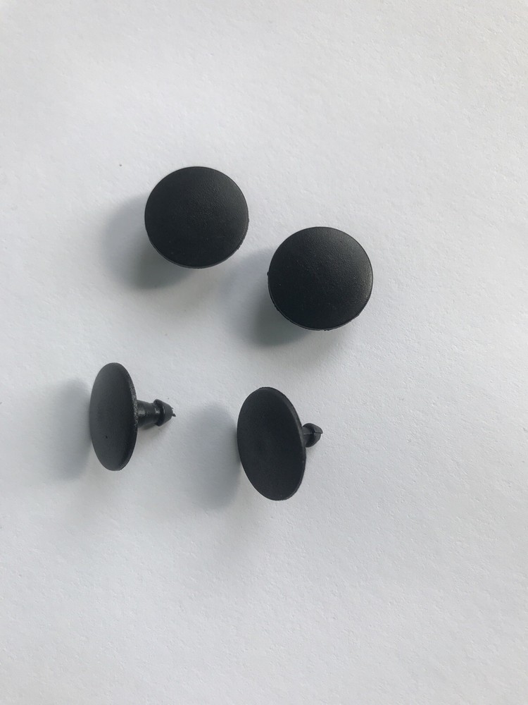 2 SOLID BLACK MATTE RIVETS, BUTTON REPLACEMENT FITS CROCS FAST USA SHIP