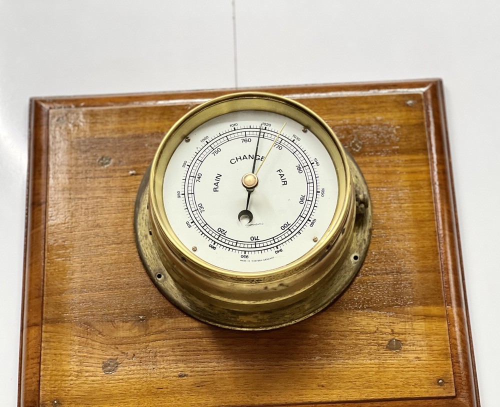 Ship Rain Change Fair Compensated Barometer Made in Western Germany