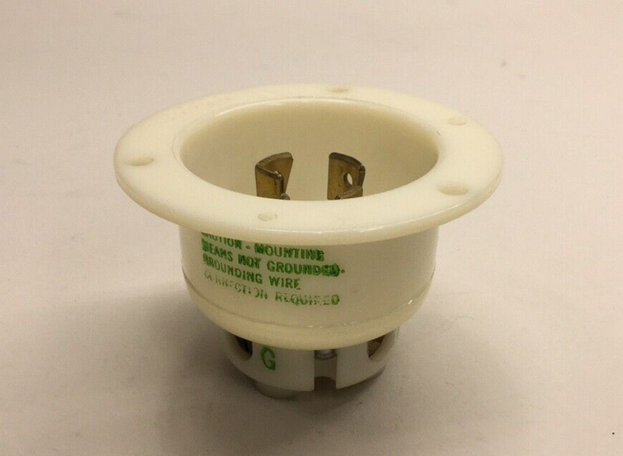 Bryant 2425 Used Plug Flanged Inlet 4-wire 250V 20A Hubbell HBL2425