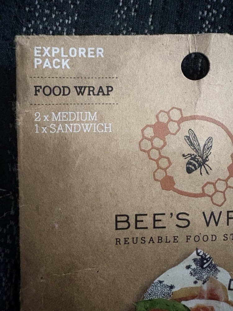 Bee's Wrap Reusable Food Storage 3 Wraps