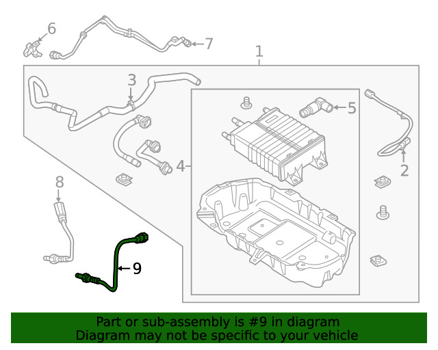 Genuine Ford Oxygen Sensor BR3Z-9G444-A