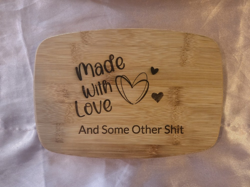 Engraved Bamboo Wooden Cutting Board Kitchen