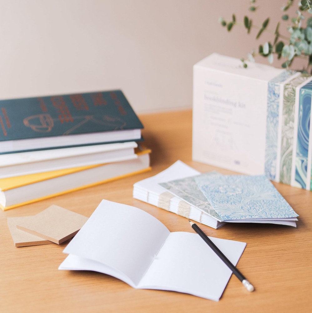 DIY Bookbinding Kit: Create 3 Custom Soft-Cover Notebooks with Tools & Guide