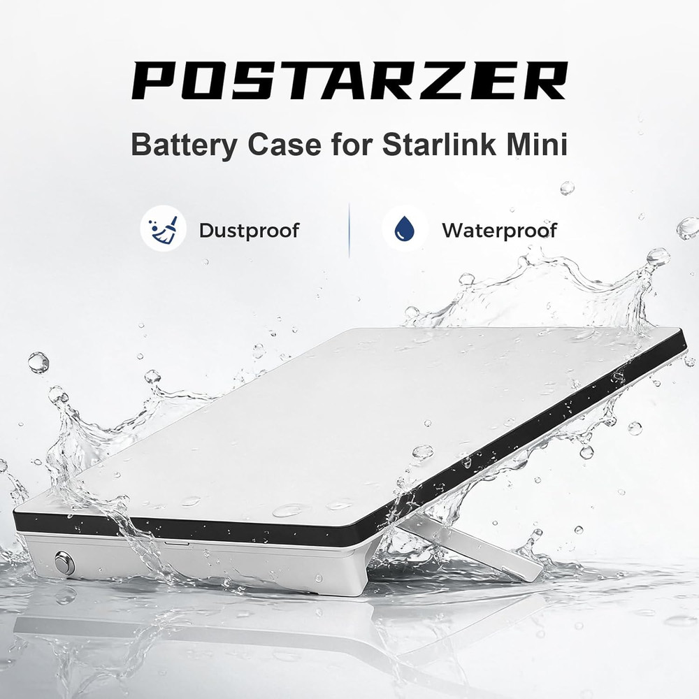 Starlink Mini Battery Case, Can Accommodate 8 X 18650 Battery Pack (Button Top)