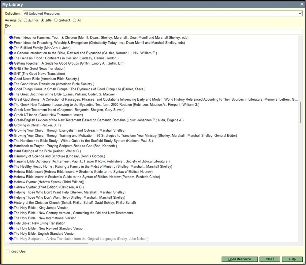 Logos Bible Software Scholar's Library with 350+ Resources