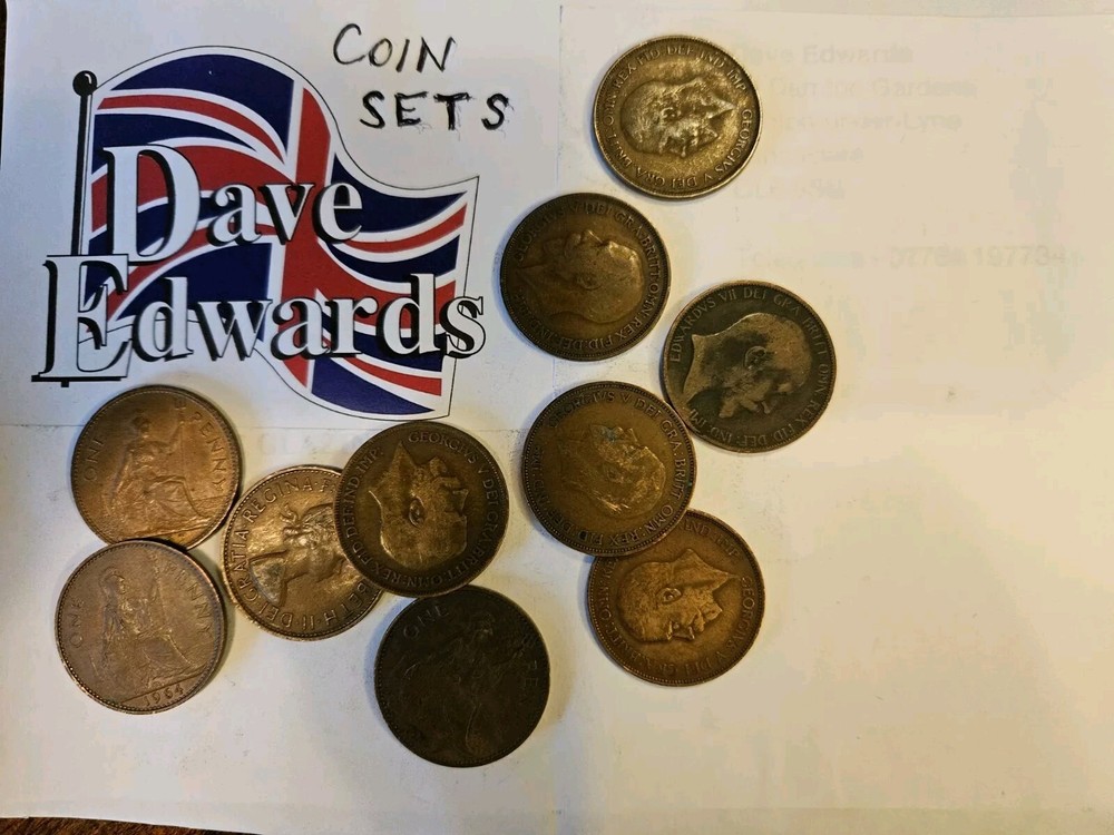 Pre decimal British coin sets
