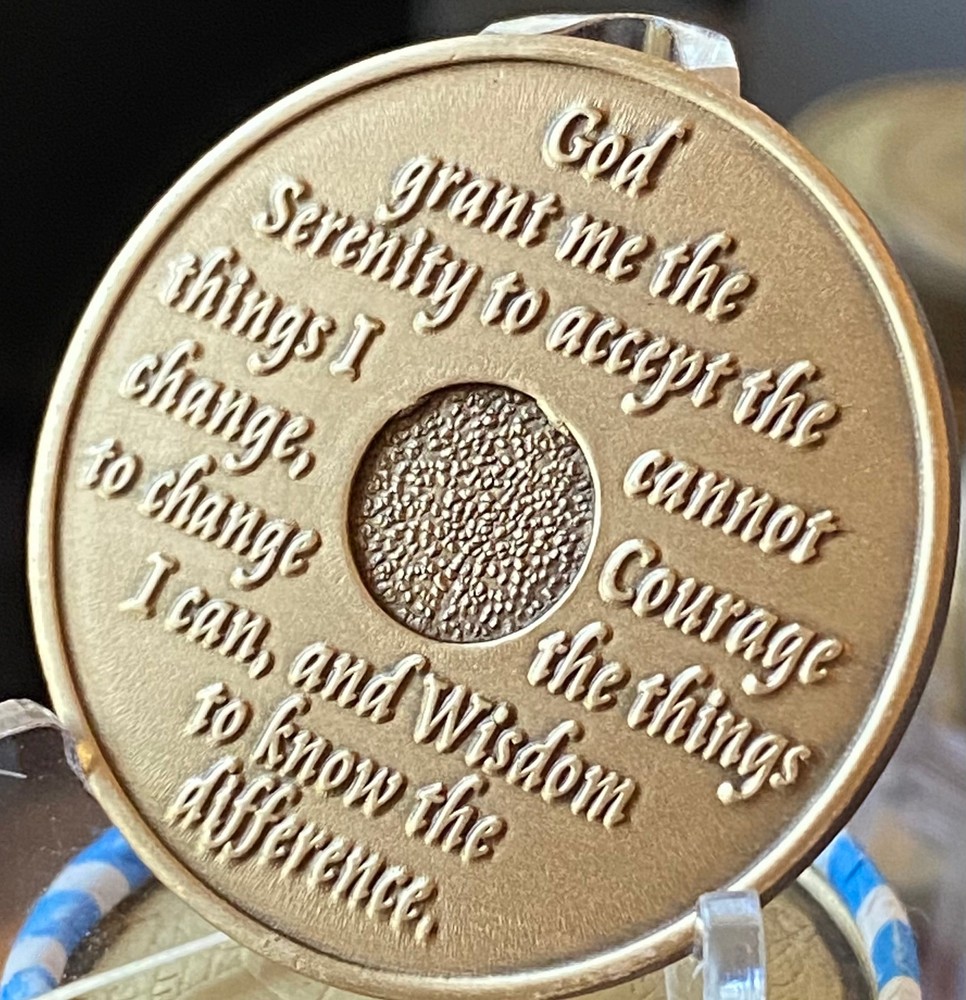 3 Year AA Medallion Bronze Wendells Sobriety Chip