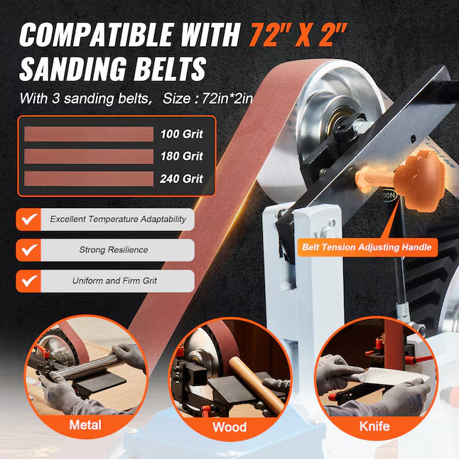 SVOPES Belt Grinder Sander Brushless Variable Speed Belt Sander
