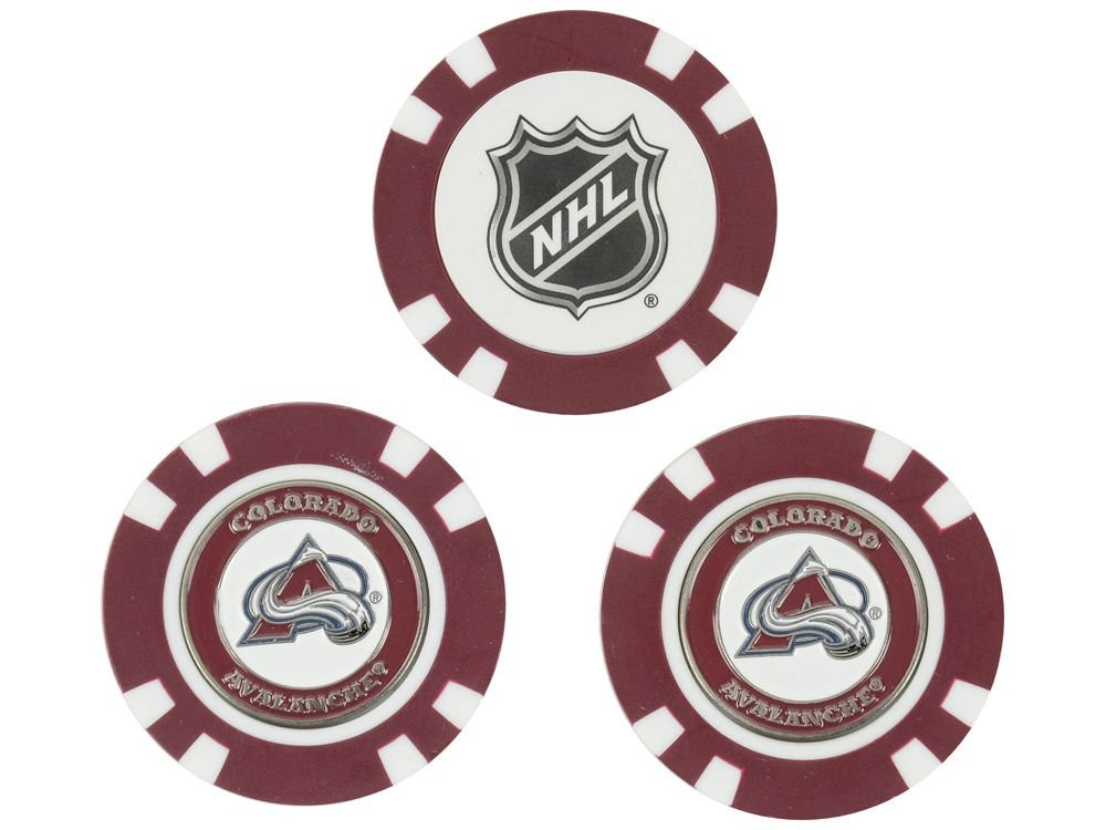 Team Golf NHL Colorado Avalanche 3 Pack Chip One Size, Multi Color