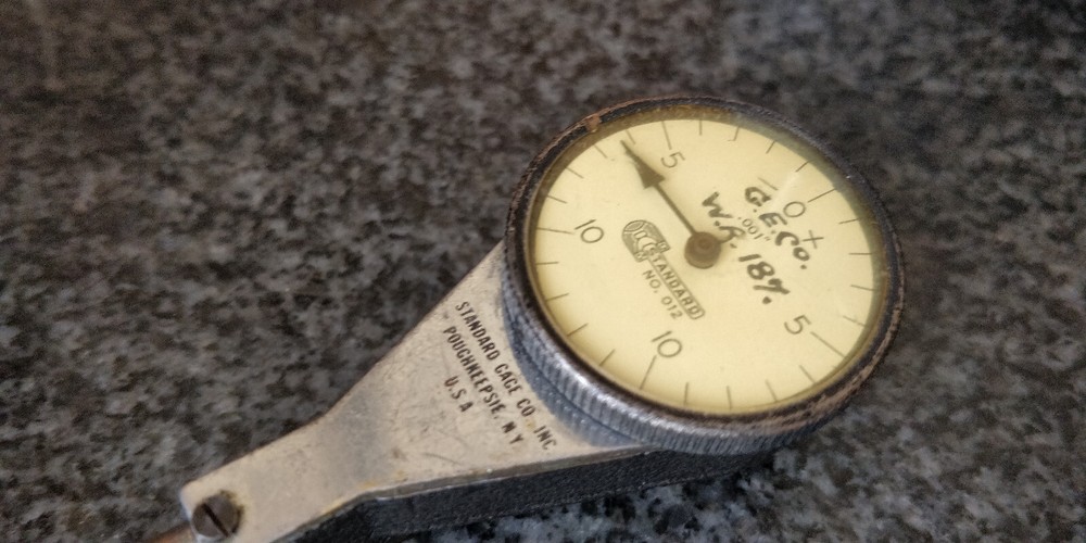 TESTED Dial Indicator: .001"- Standard Gage USA #012