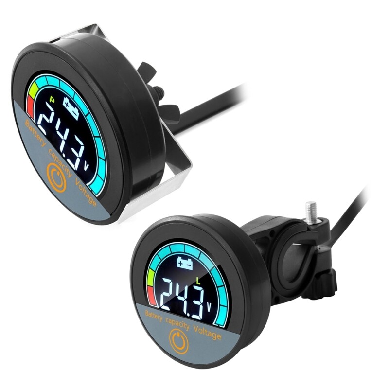 VoltTester Panel Voltmeter Universal VoltGauge with Percentage Display