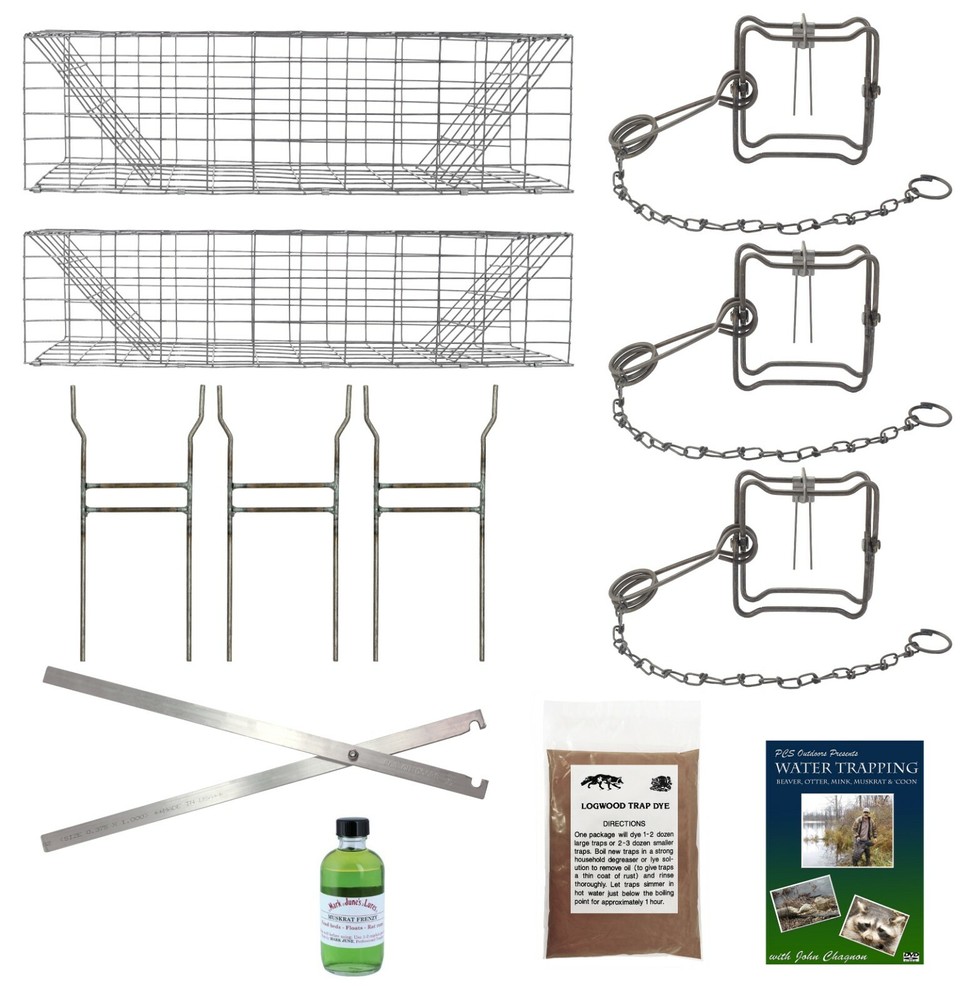 PcsOutdoors Basic Muskrat Trapping Starter Kit - Great For Water Trapping