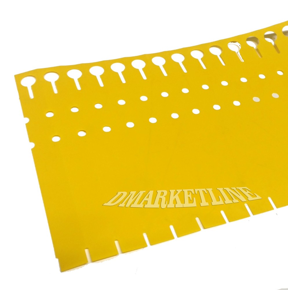 WRAP AROUND PLASTIC THERMAL PLANT YELLOW LABELS 7" x 3/4" Nursery tree loop