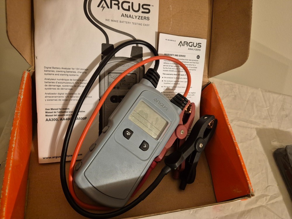 Digital Battery Analyzer Argus Analyzers AA300 with Case