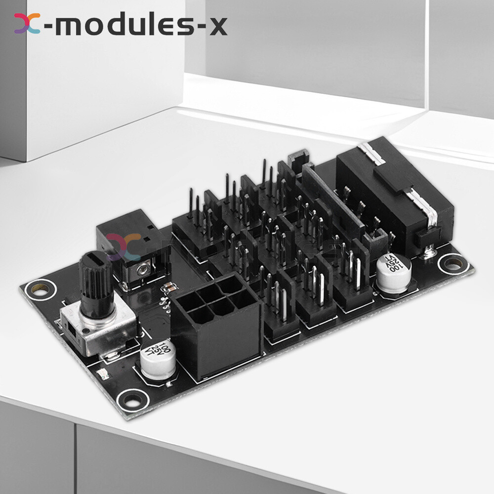 Computer Chassis PWM Violent Fan Speed Controller 9-Channel Fan Hub Controller