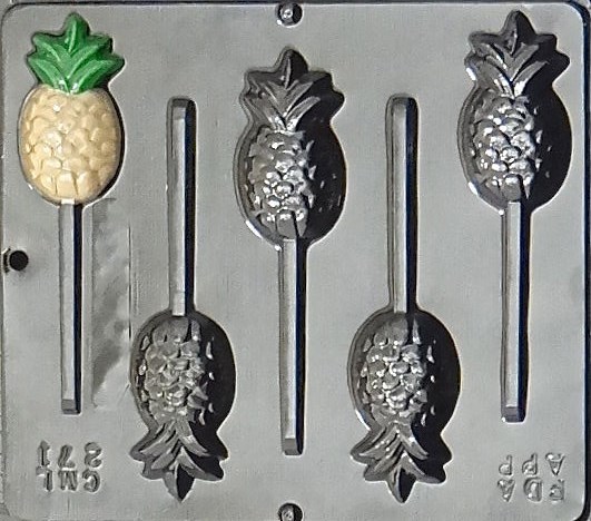 Pineapple Lollipop Chocolate Candy Mold  271 NEW