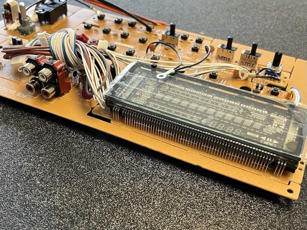 Tascam CC-222 Reference CD Recorder — Complete Front Panel PCB Assembly