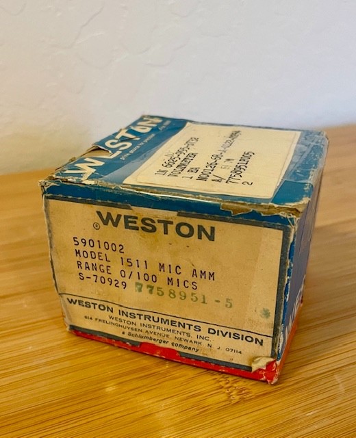 Weston DC Voltmeter model 1511 MIC AMM