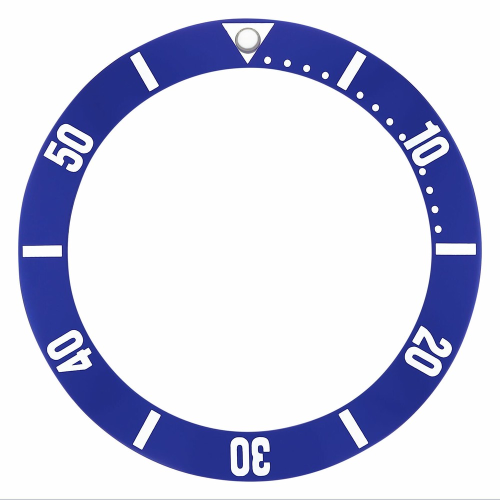 REPLACEMENT BEZEL INSERT BLUE FOR WATCH 33.50MM X 27.30MM