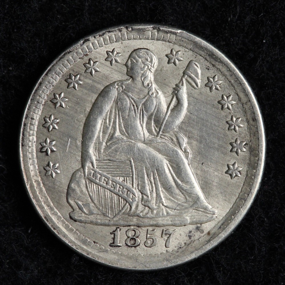 1857 Seated Liberty Silver Half Dime UNC *UNCIRCULATED* MS E269 DRCAR