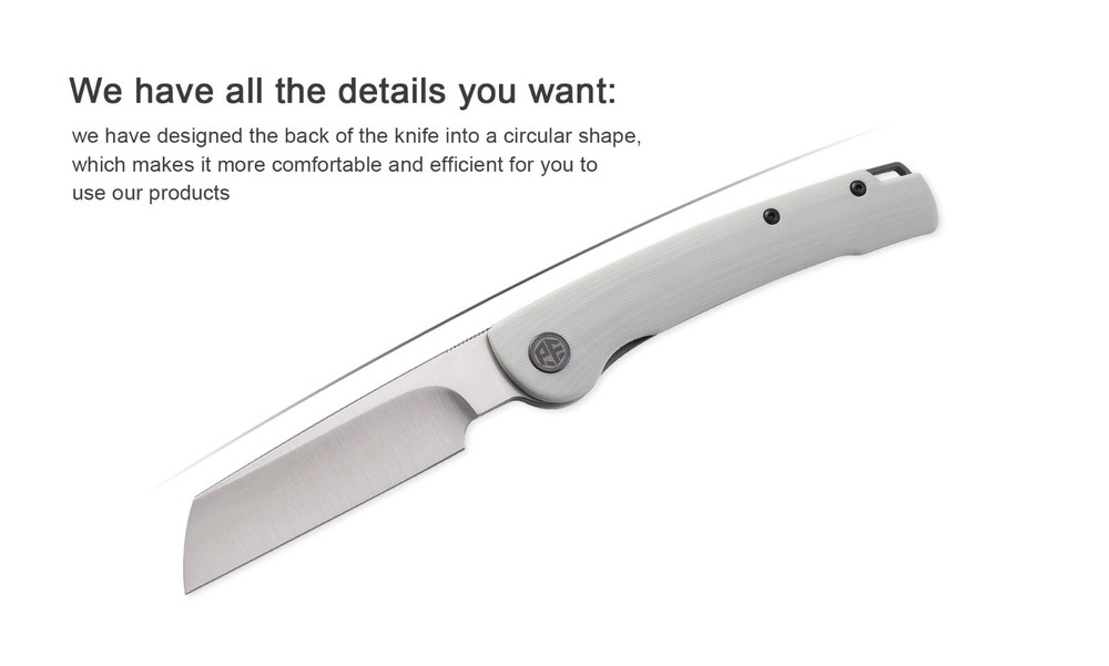 Petrified Fish PFE04 Scholar,154CM Satin/Stonewashed Blade Folding knife