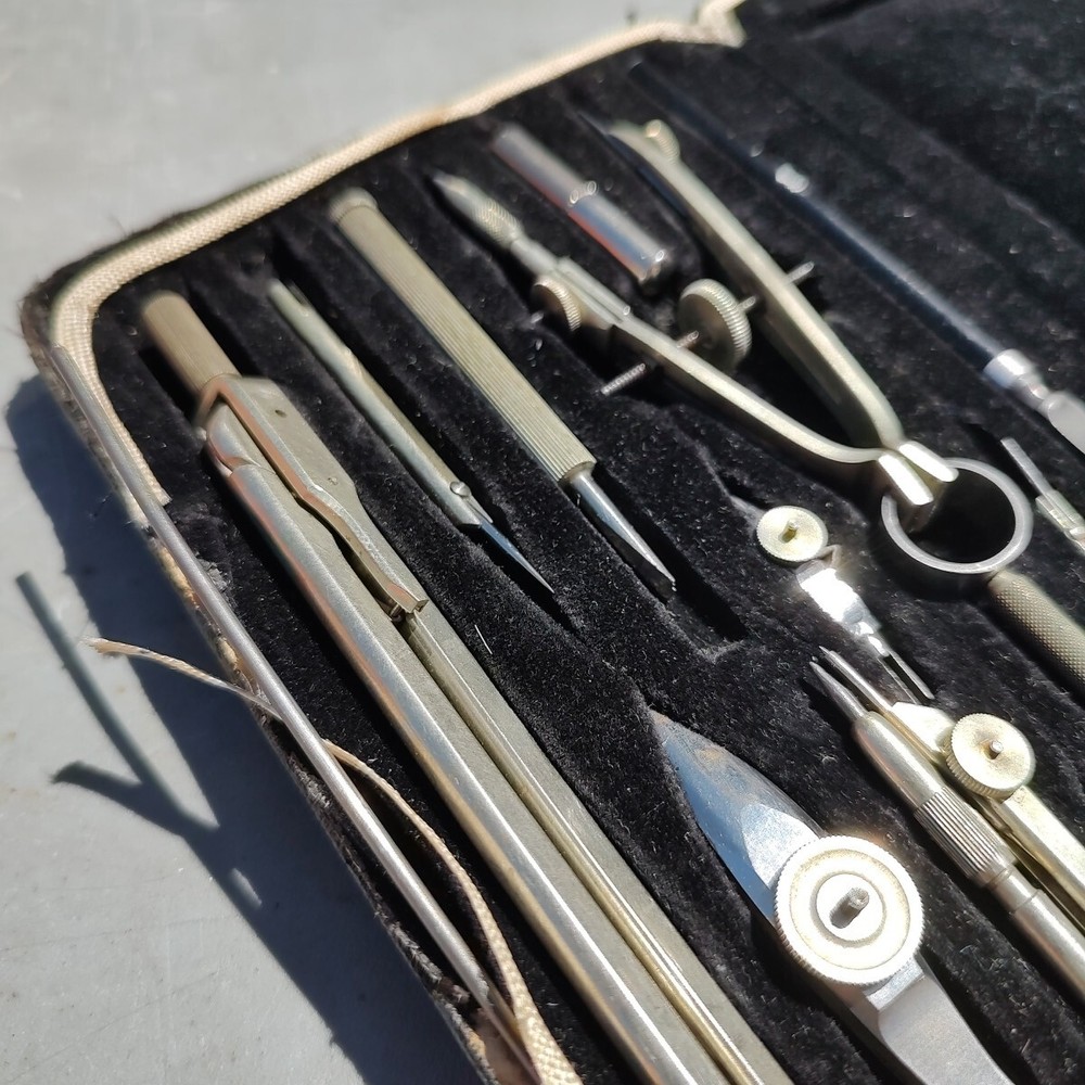 Maho 14-Piece Drafting Tools Set PVIIac Germany