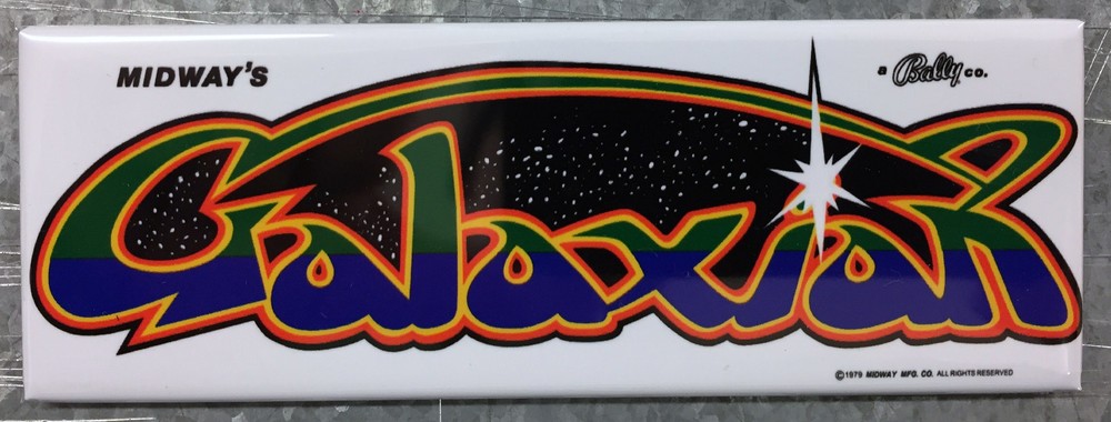 Galaxian Arcade Game Marquee Fridge Magnet