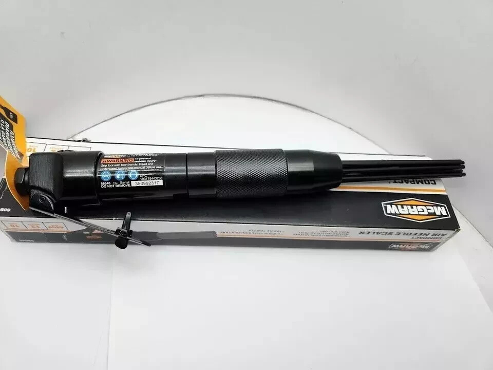 Heavy Duty 12" Air Pneumatic Compact Needle Scaler 12 Needles Remove Paint Rust