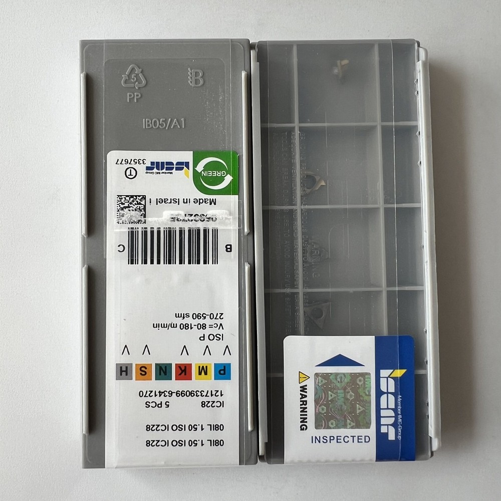 ISCAR / 08IL1.50ISO IC228 / Industrial indexable carbide inserts 5 Pcs