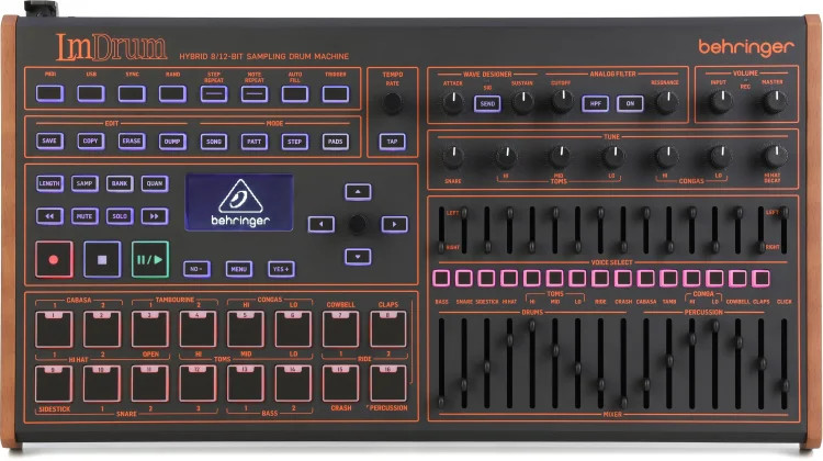 Behringer LmDrum Hybrid Sampling Drum Machine