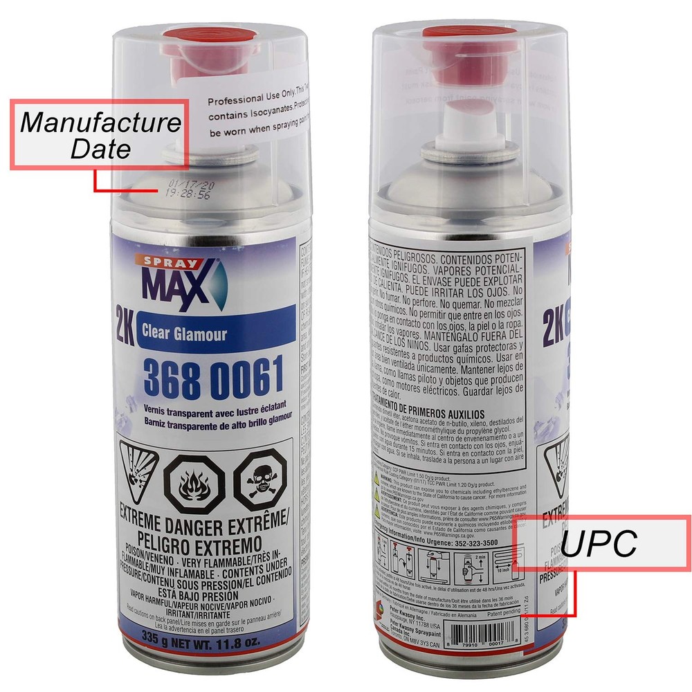 Spray Max USC 2K High Gloss Clearcoat Aerosol