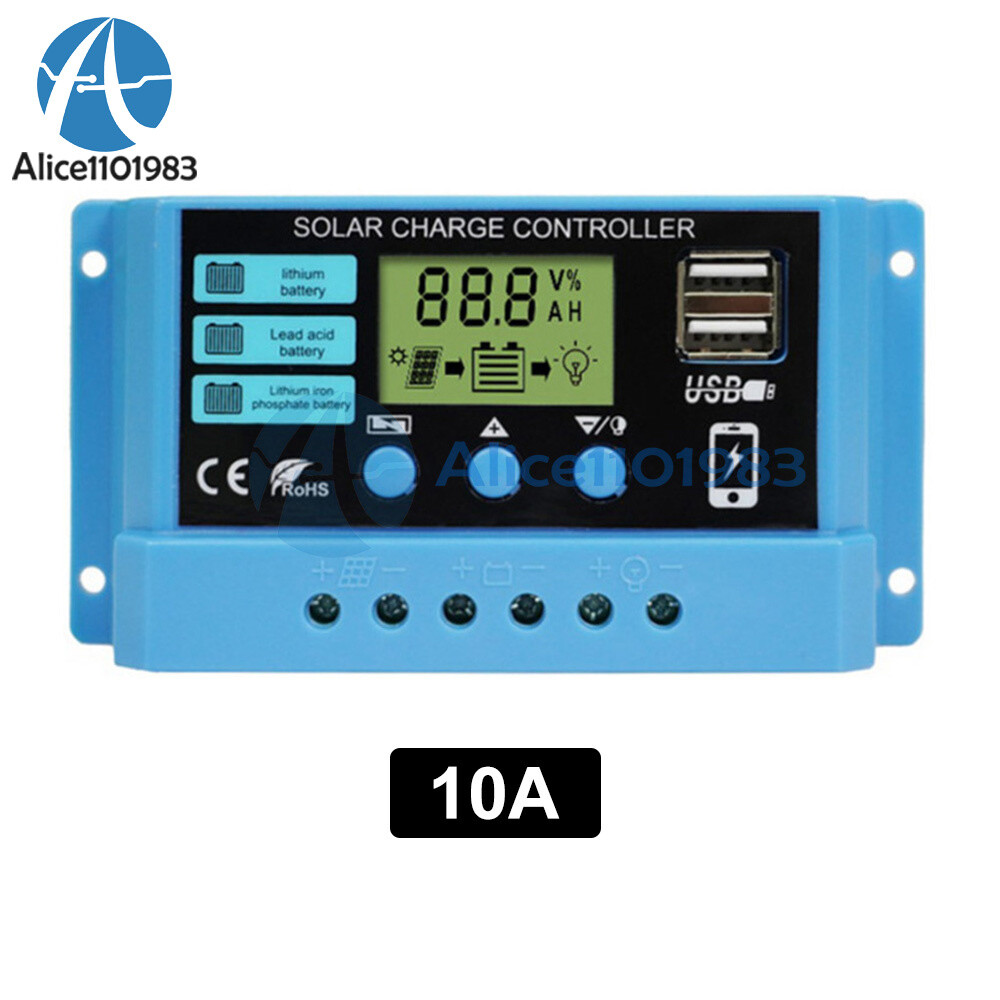 PWM Solar Charge Controller 12V 24V 10A/20A/30A Solar Panel Battery Regulator