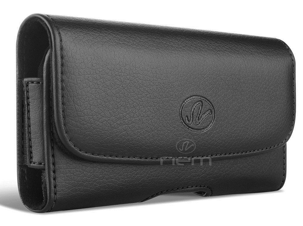 BLACK Belt Clip LOOP Horizontal Leather Pouch Case For IPhone 14 PRO MAX 14 PLUS