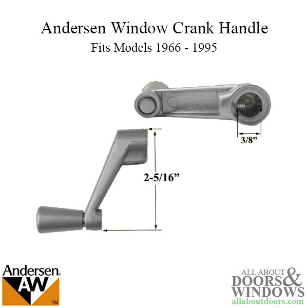 Andersen Window Crank Handle Fits Casement Windows Perma-Shield 400 Series