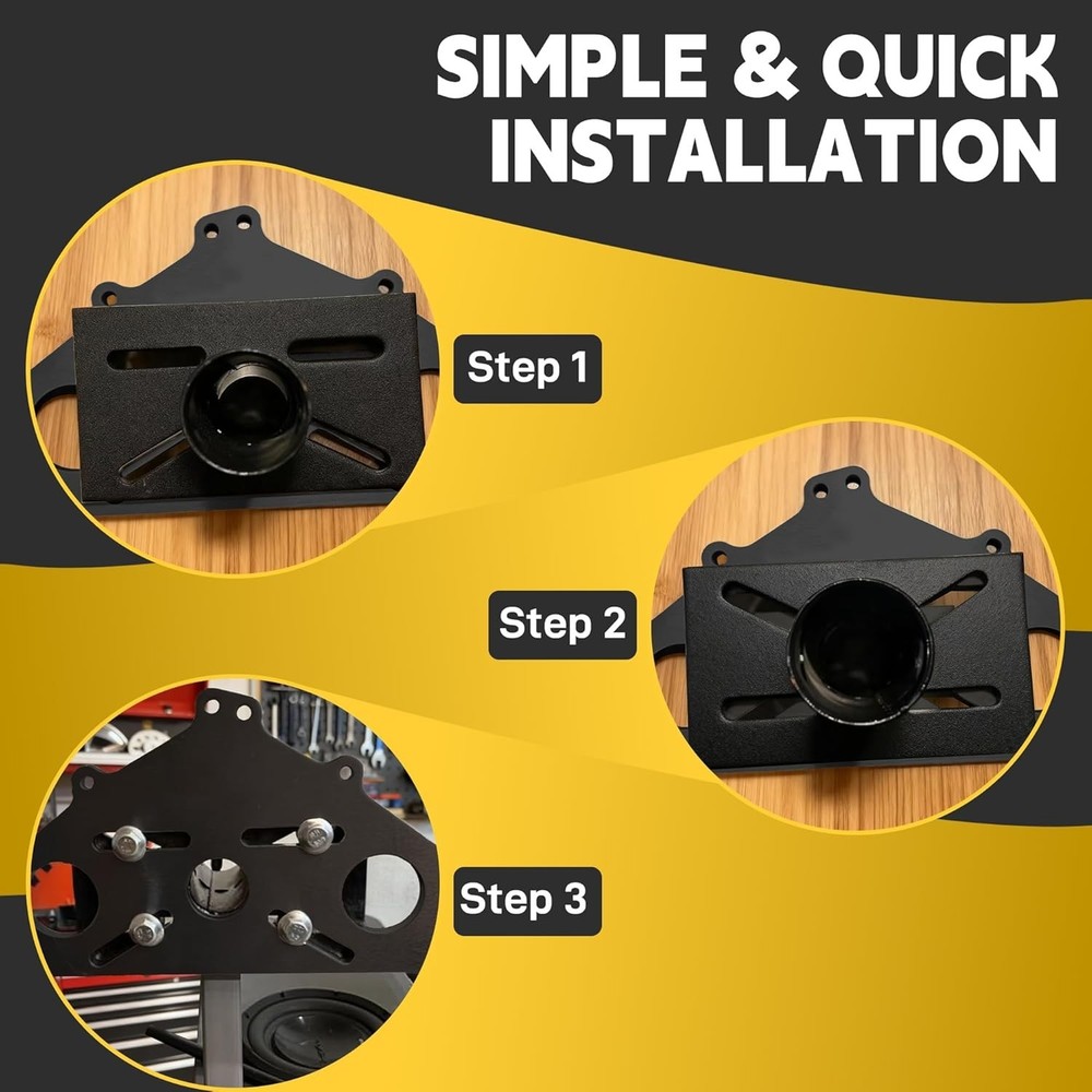 Heavy-Duty Engine Stand Adapter Plate - Complete Compatibility with Chevy SBC...