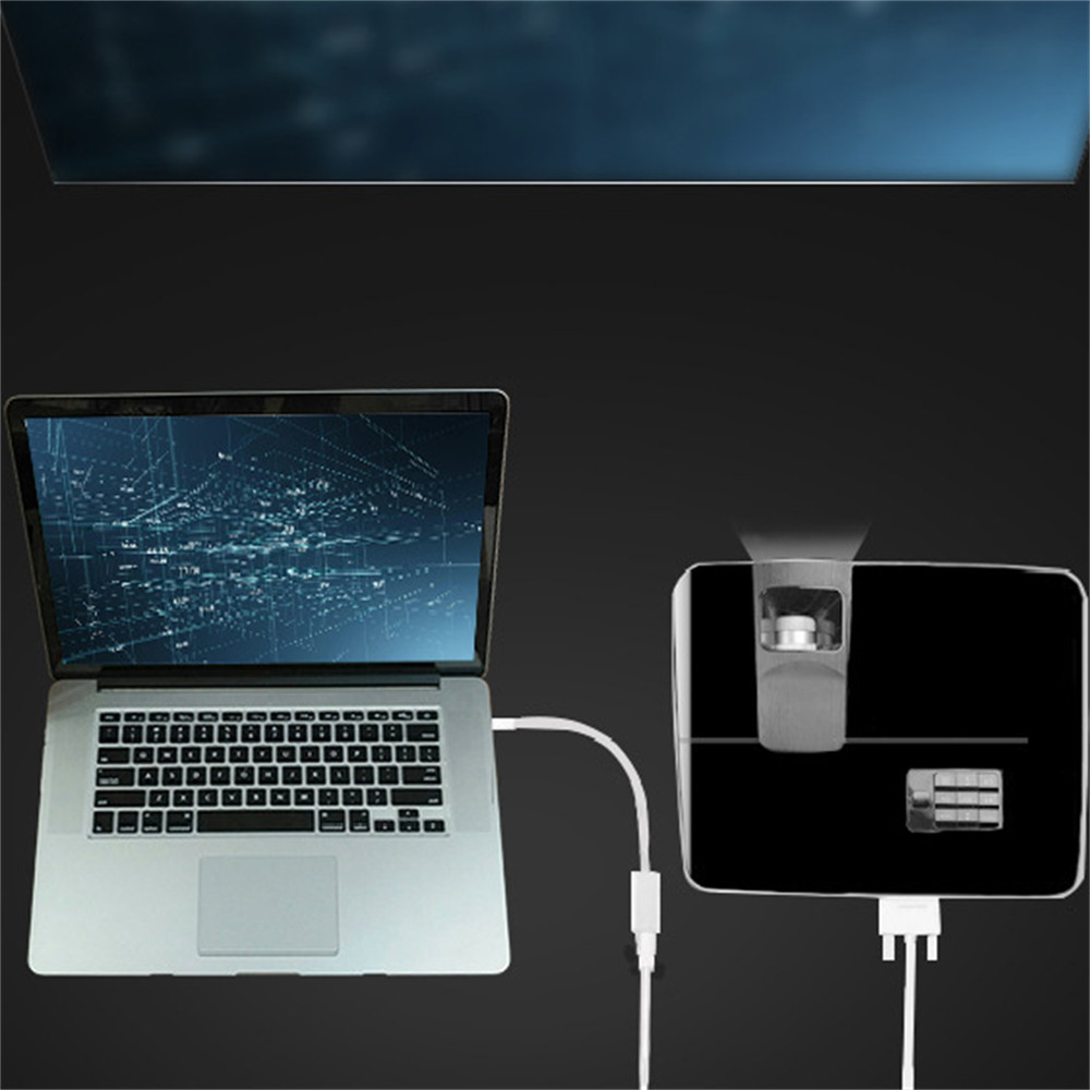Mini DP Thunderbolt To HDMI Cable Converter For MacBook Surface Mac iMac