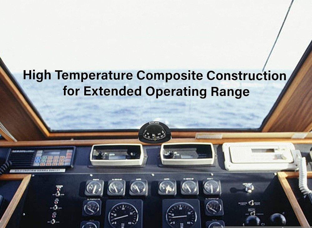 High-Temp Composite Explorer Compass 2 3/4" Surface Mount, Sun Shield, Portable