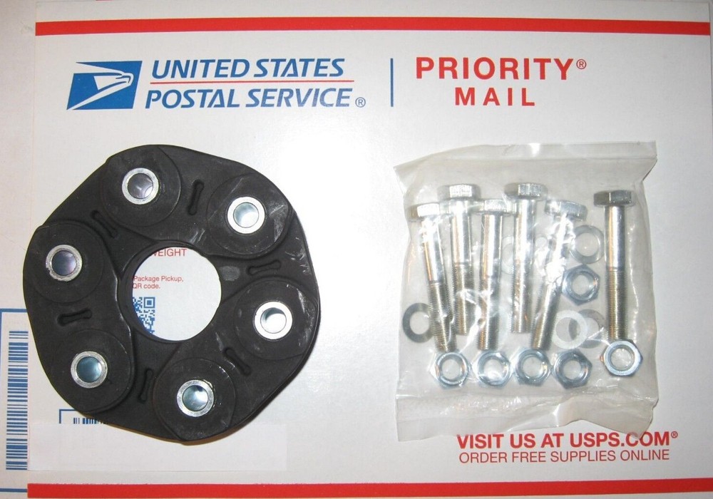 DRIVESHAFT RUBBER COUPLING FLEX JOINT w Bolt & Nut for Veracruz Sorento Santa Fe