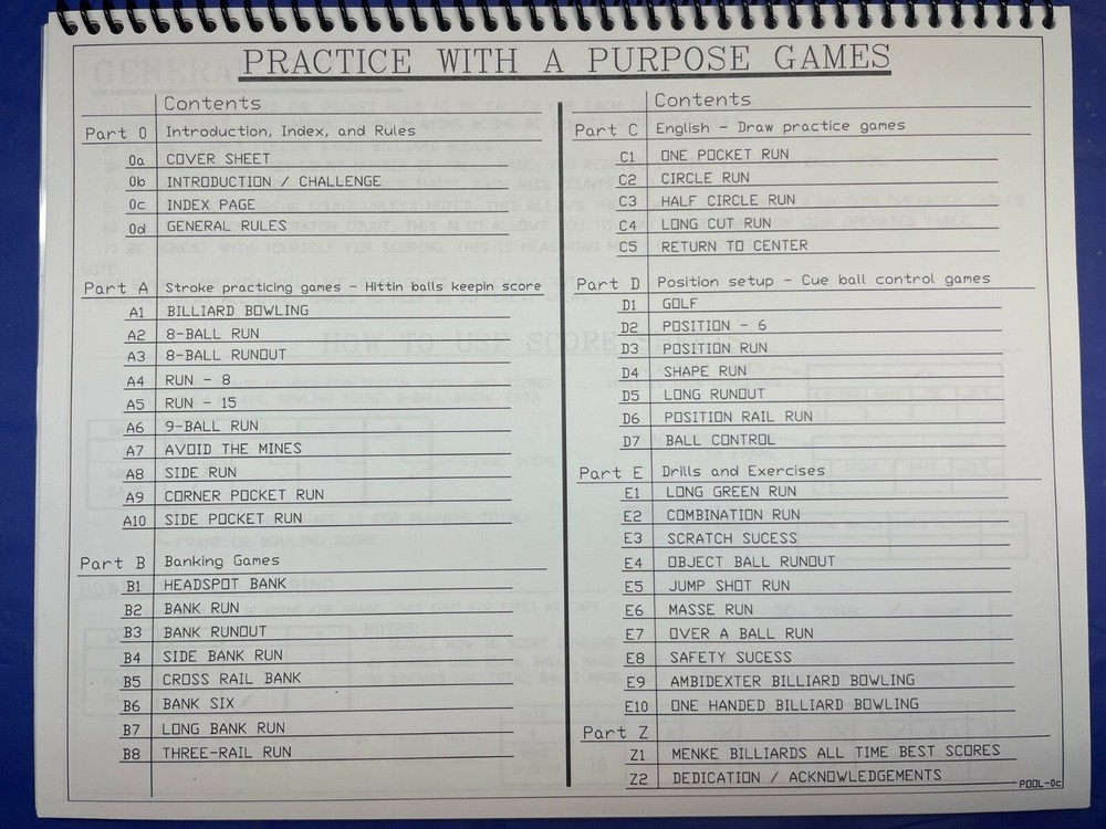 Billiards Accessories, Practice pool games. New