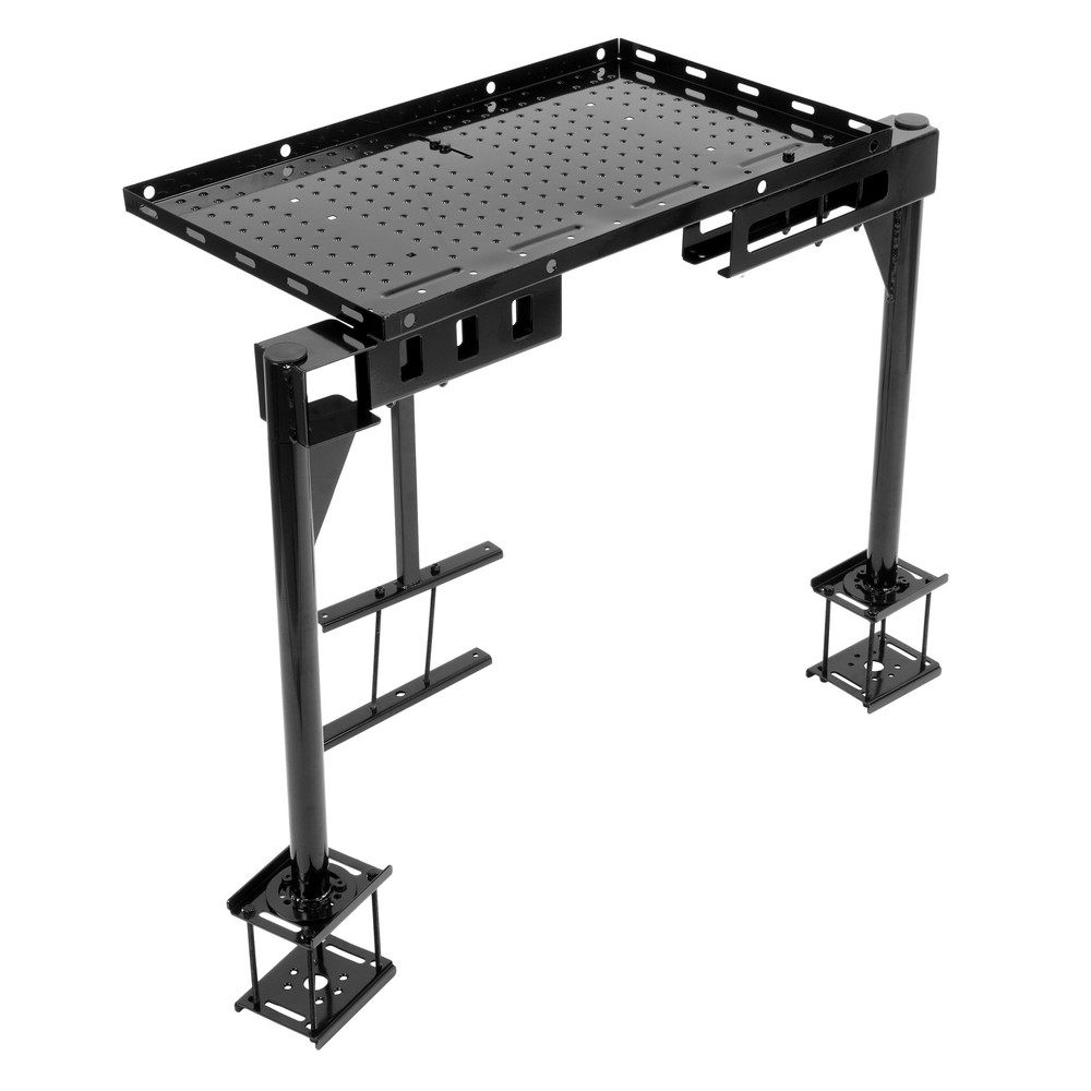 300LBS Trailer Tray Cargo Carrier Rack Travel Storage Mount RV Generator Mount