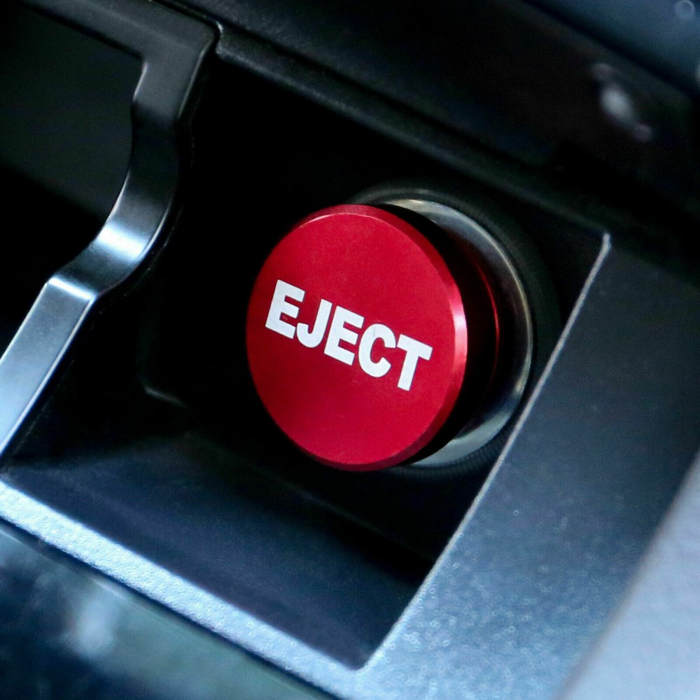 2PCS Universal Fire Missile Eject Button Car Cigarette Lighter Cover Accessories