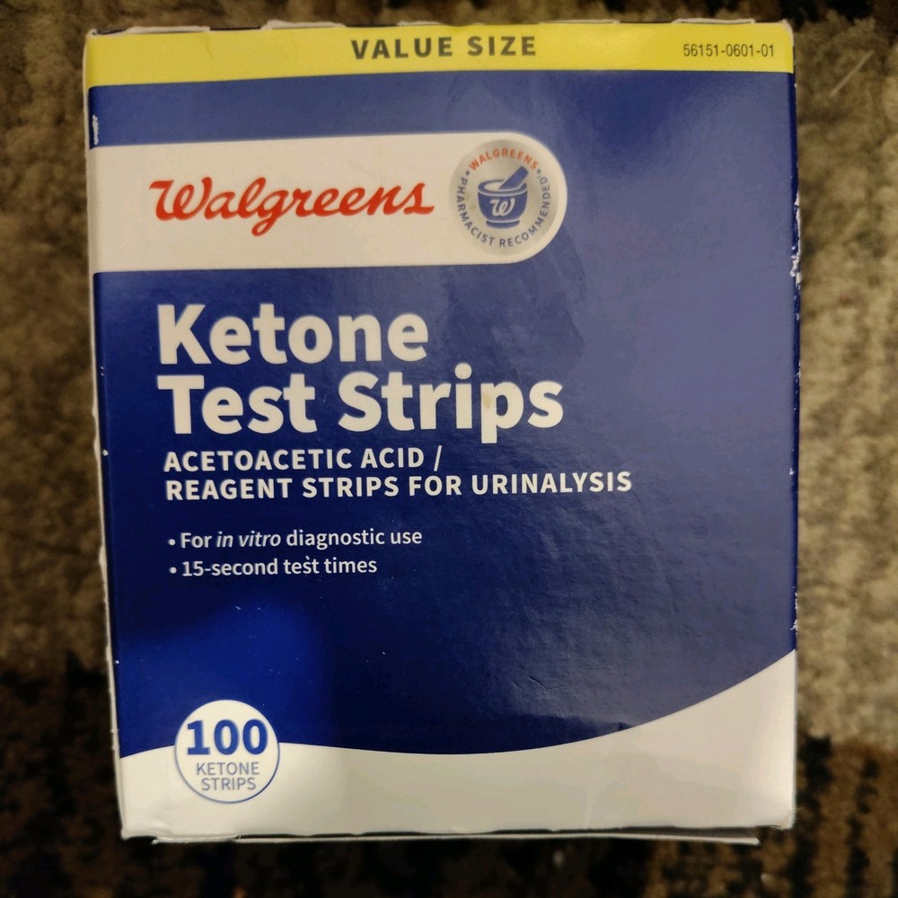 100 Walgreens Reagent Ketone Test Strips exp 5/20/2024