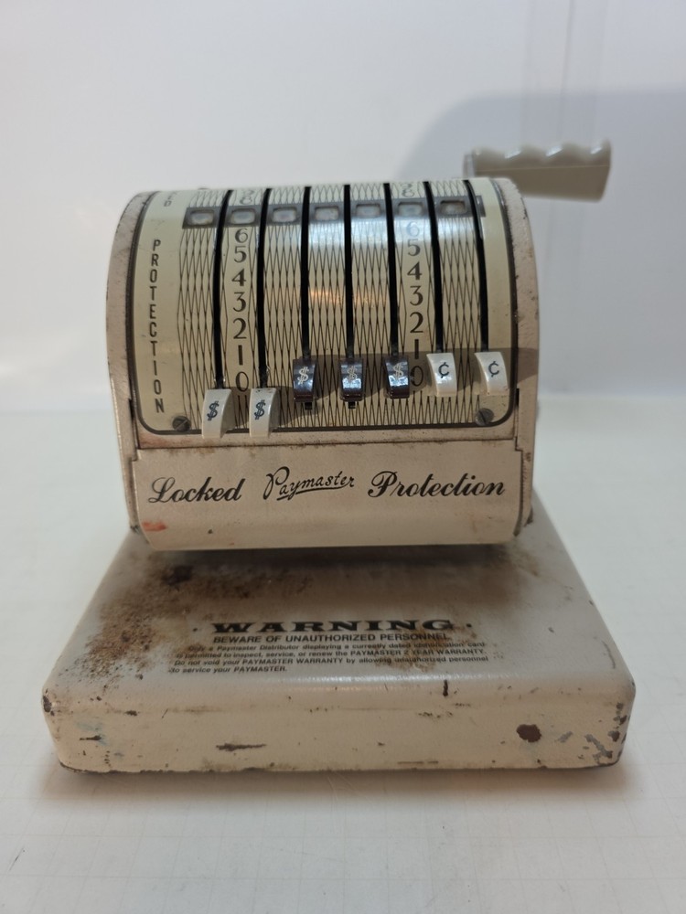 Vintage Paymaster Series X-550 Check Writer 7 Column Check Writer