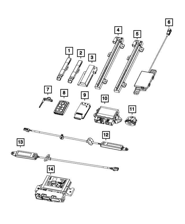 Genuine Mopar Blank Key 68707231AA
